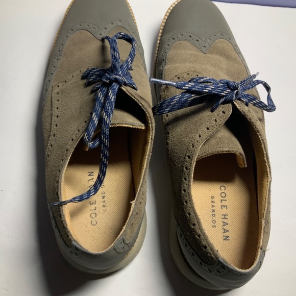 Cole Haan Grand OS leather wingtip shoes sz 10 lace up main image 5
